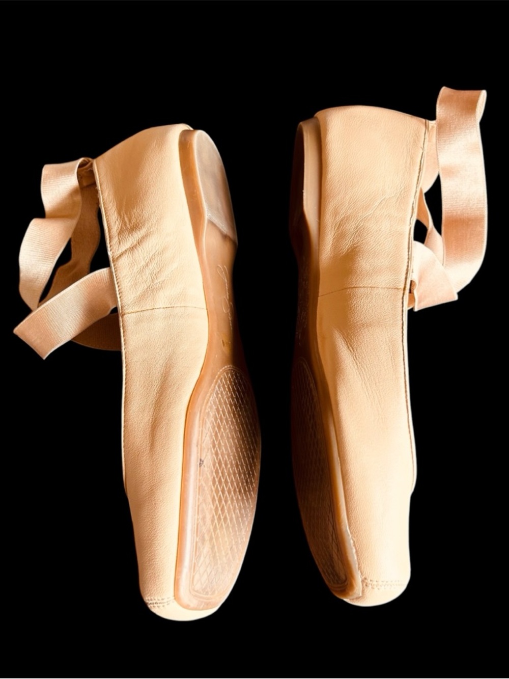 Jessica Simpson Ballet Inspired Bush Pink Flats Elastic Wrap Straps Size 10 - Picture 2 of 7